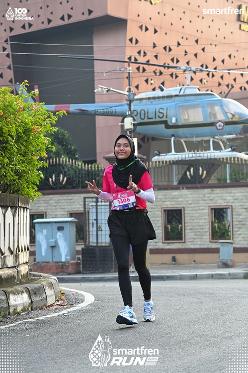Race photo from Smartfren Run 2025 