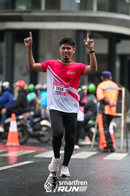 Race photo from Smartfren Run 2024
