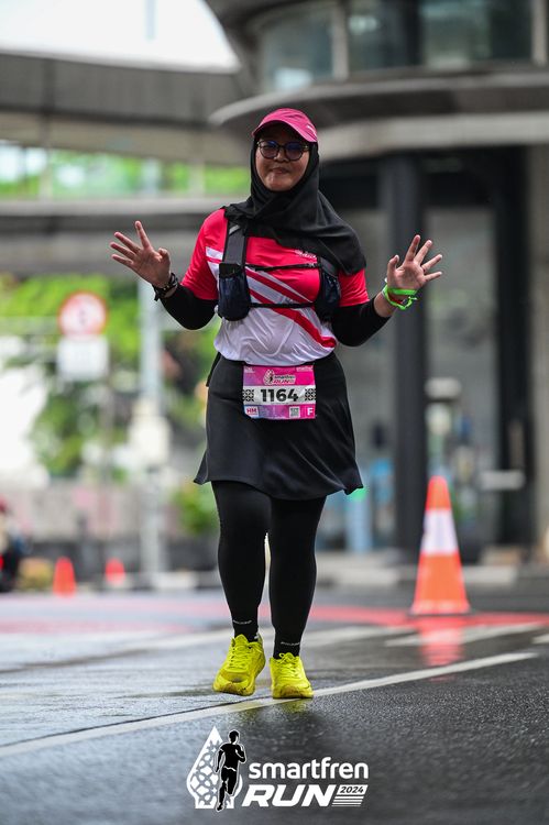 Race photo from Smartfren Run 2024