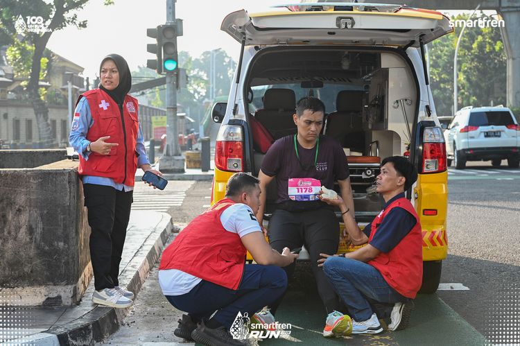 Race photo from Smartfren Run 2025 