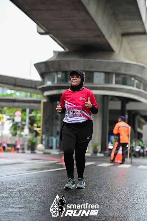 Race photo from Smartfren Run 2024