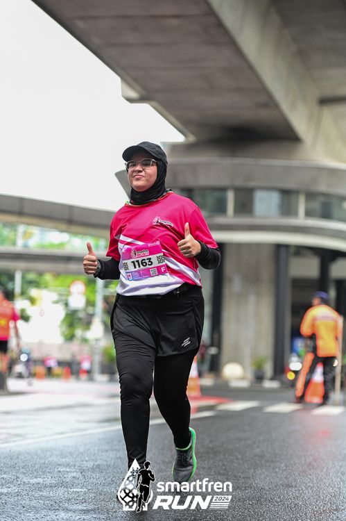 Race photo from Smartfren Run 2024