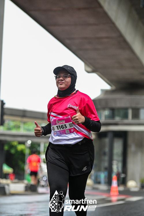 Race photo from Smartfren Run 2024