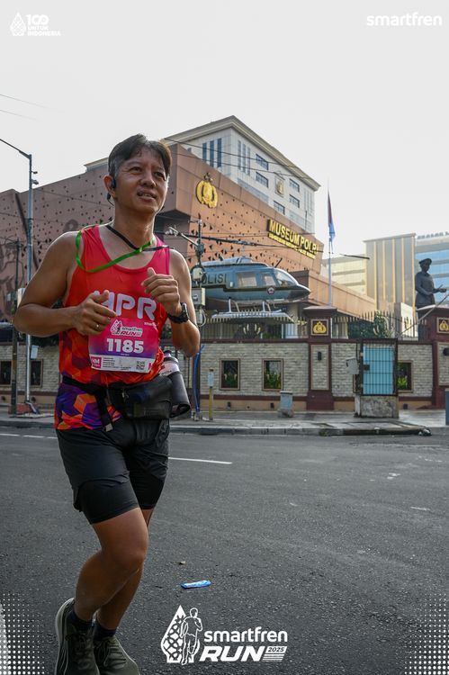 Race photo from Smartfren Run 2025 