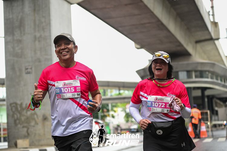 Race photo from Smartfren Run 2024