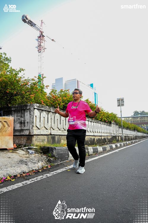 Race photo from Smartfren Run 2025 