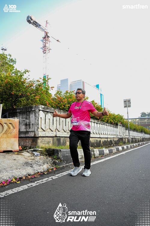 Race photo from Smartfren Run 2025 