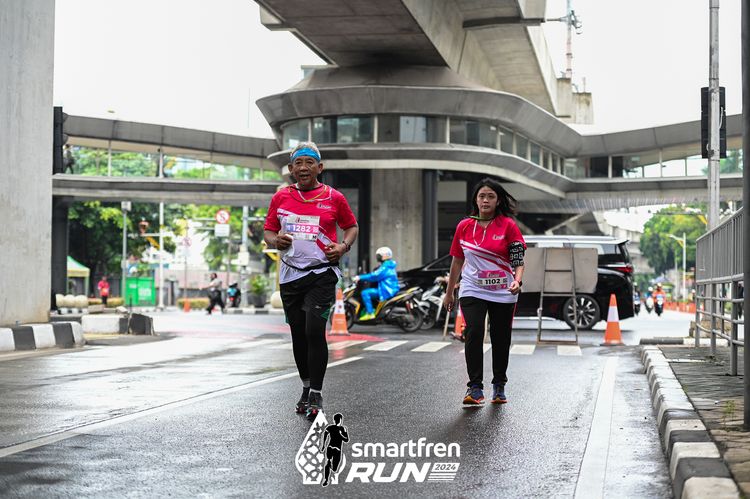 Race photo from Smartfren Run 2024