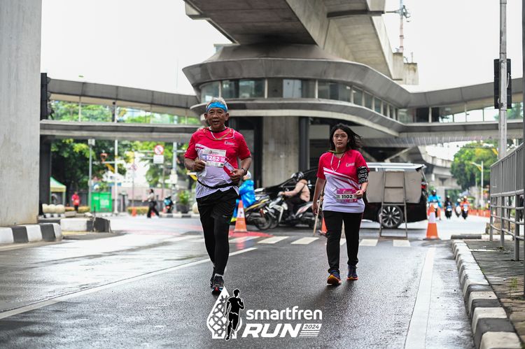 Race photo from Smartfren Run 2024