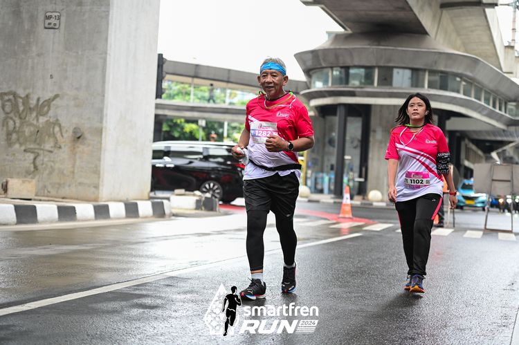 Race photo from Smartfren Run 2024