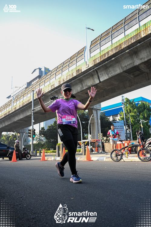 Race photo from Smartfren Run 2025 