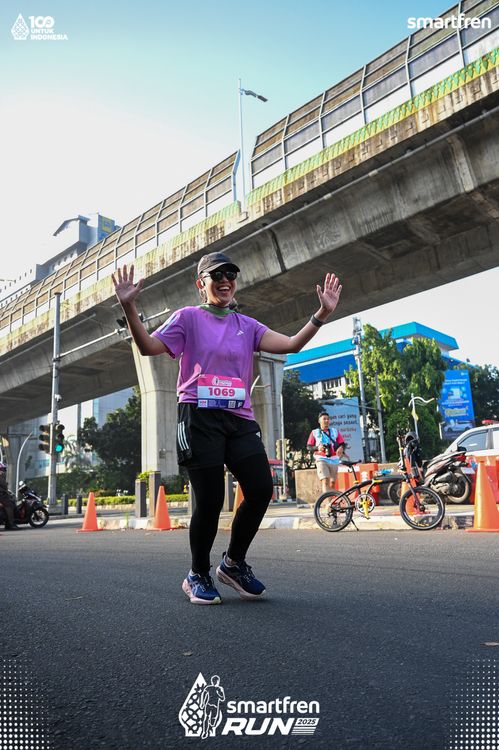 Race photo from Smartfren Run 2025 