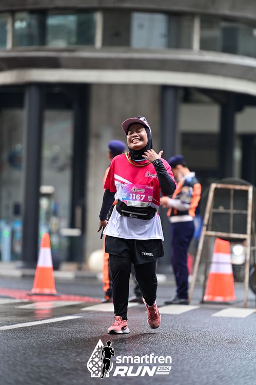 Race photo from Smartfren Run 2024