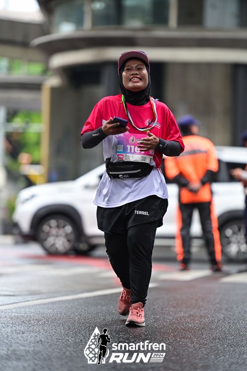 Race photo from Smartfren Run 2024