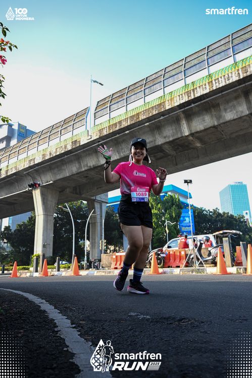 Race photo from Smartfren Run 2025 