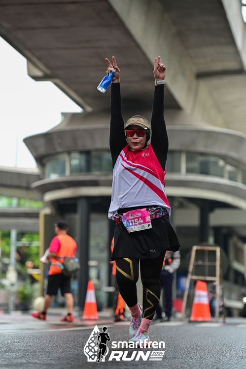 Race photo from Smartfren Run 2024