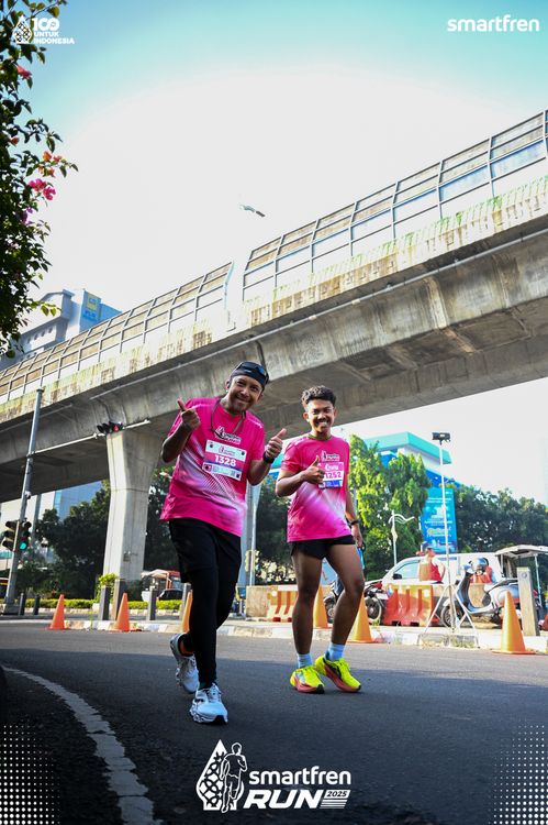 Race photo from Smartfren Run 2025 