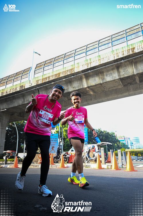 Race photo from Smartfren Run 2025 