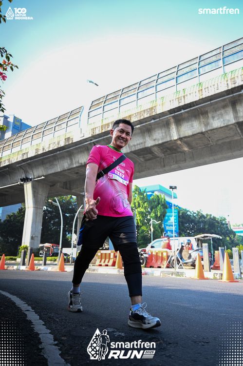 Race photo from Smartfren Run 2025 