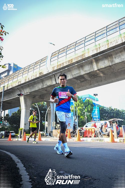 Race photo from Smartfren Run 2025 