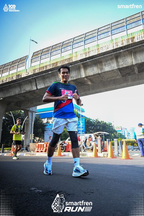 Race photo from Smartfren Run 2025 