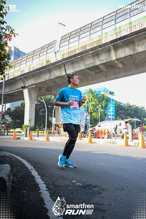 Race photo from Smartfren Run 2025 