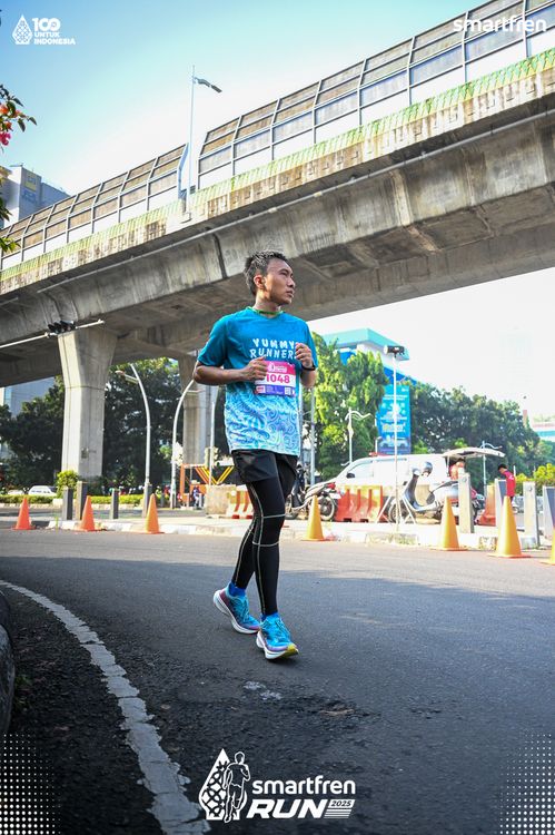 Race photo from Smartfren Run 2025 