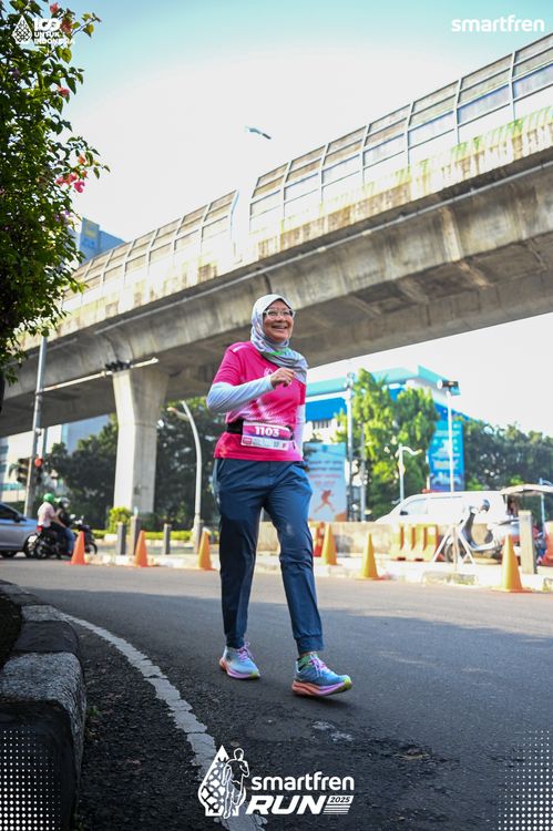 Race photo from Smartfren Run 2025 