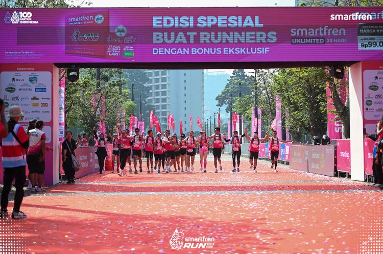 Race photo from Smartfren Run 2025 