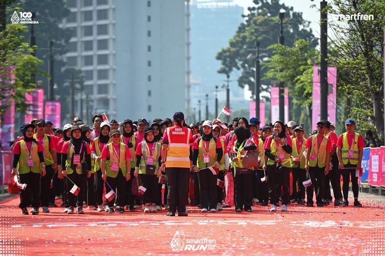 Race photo from Smartfren Run 2025 