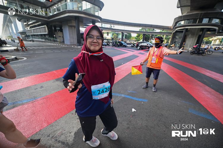Race photo from Nu Skin Run 10K