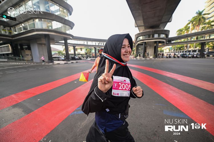 Race photo from Nu Skin Run 10K