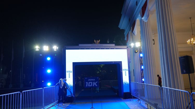 Race photo from KEMLU RUN 2025