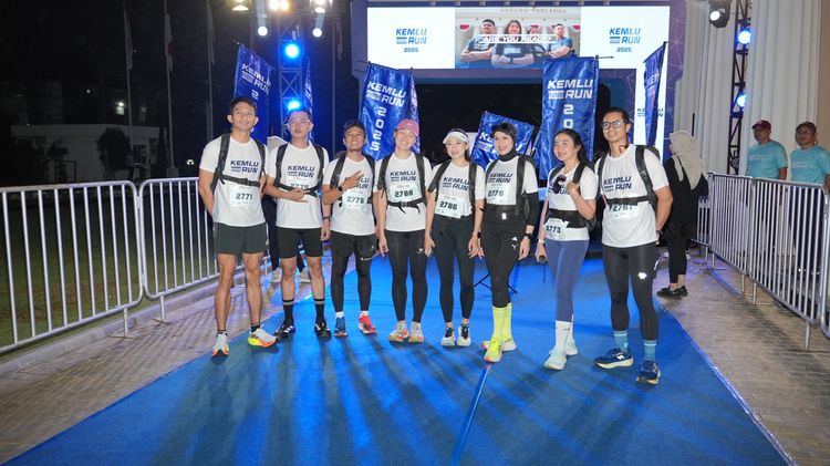 Race photo from KEMLU RUN 2025