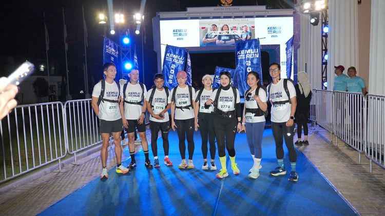 Race photo from KEMLU RUN 2025