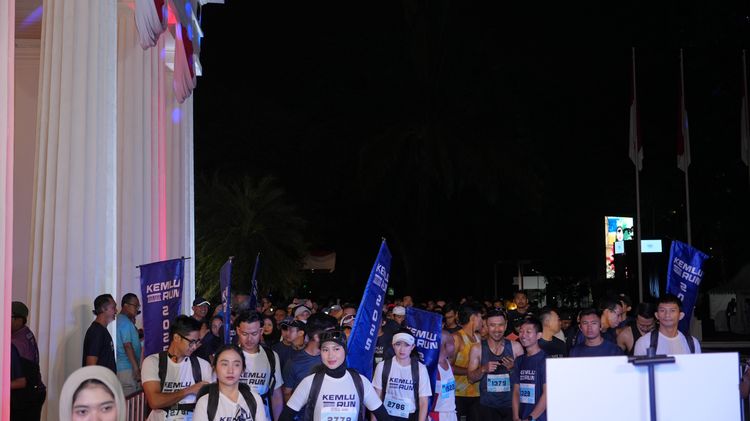 Race photo from KEMLU RUN 2025
