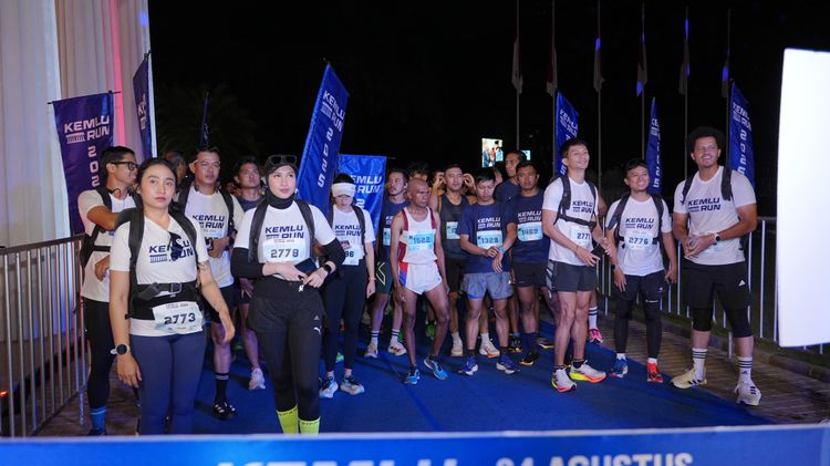Race photo from KEMLU RUN 2025
