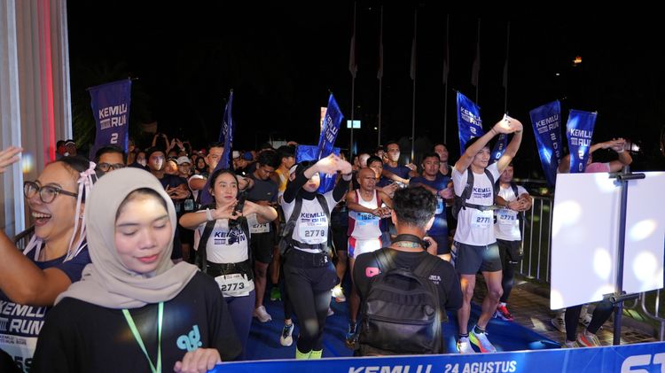 Race photo from KEMLU RUN 2025