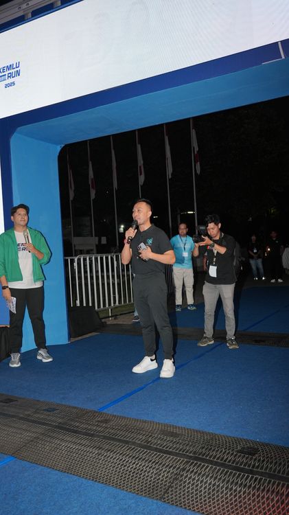 Race photo from KEMLU RUN 2025