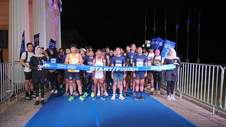 Race photo from KEMLU RUN 2025