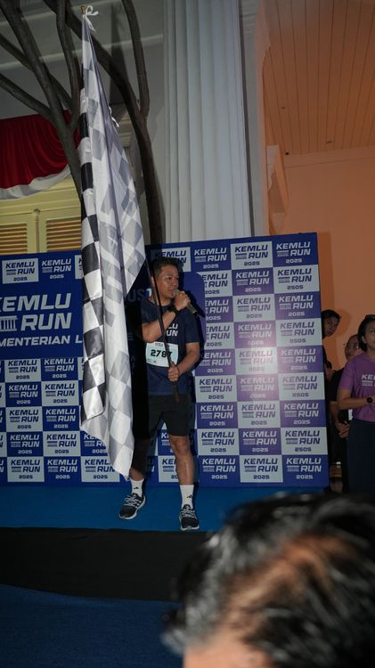 Race photo from KEMLU RUN 2025