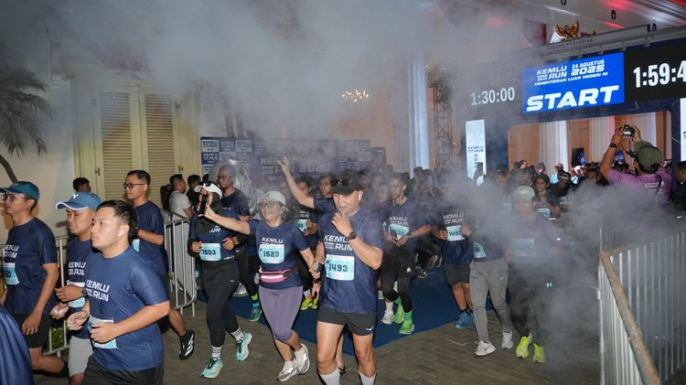 Race photo from KEMLU RUN 2025