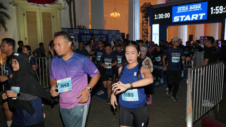 Race photo from KEMLU RUN 2025