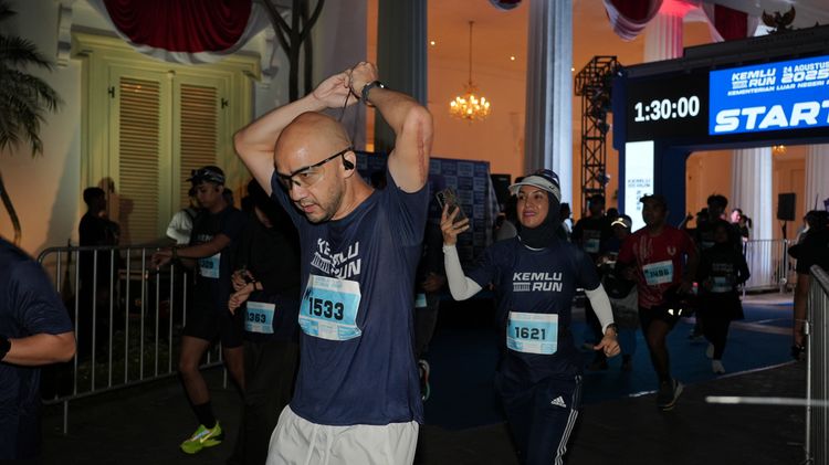 Race photo from KEMLU RUN 2025