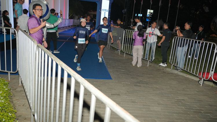 Race photo from KEMLU RUN 2025