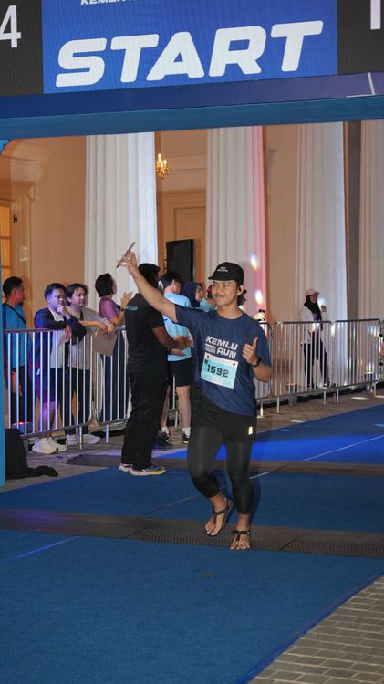 Race photo from KEMLU RUN 2025