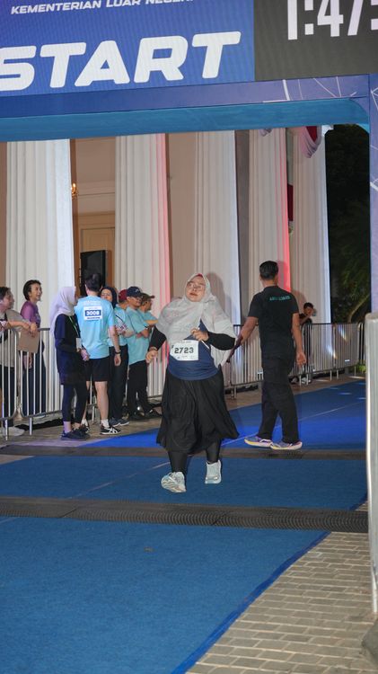 Race photo from KEMLU RUN 2025