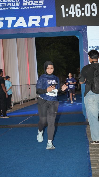 Race photo from KEMLU RUN 2025