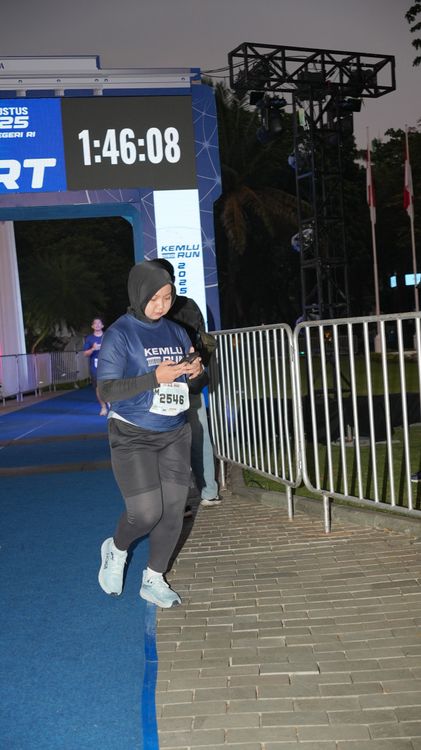 Race photo from KEMLU RUN 2025