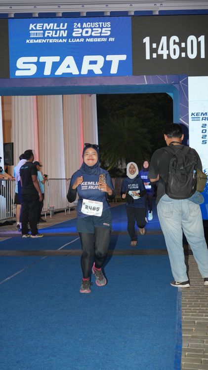 Race photo from KEMLU RUN 2025